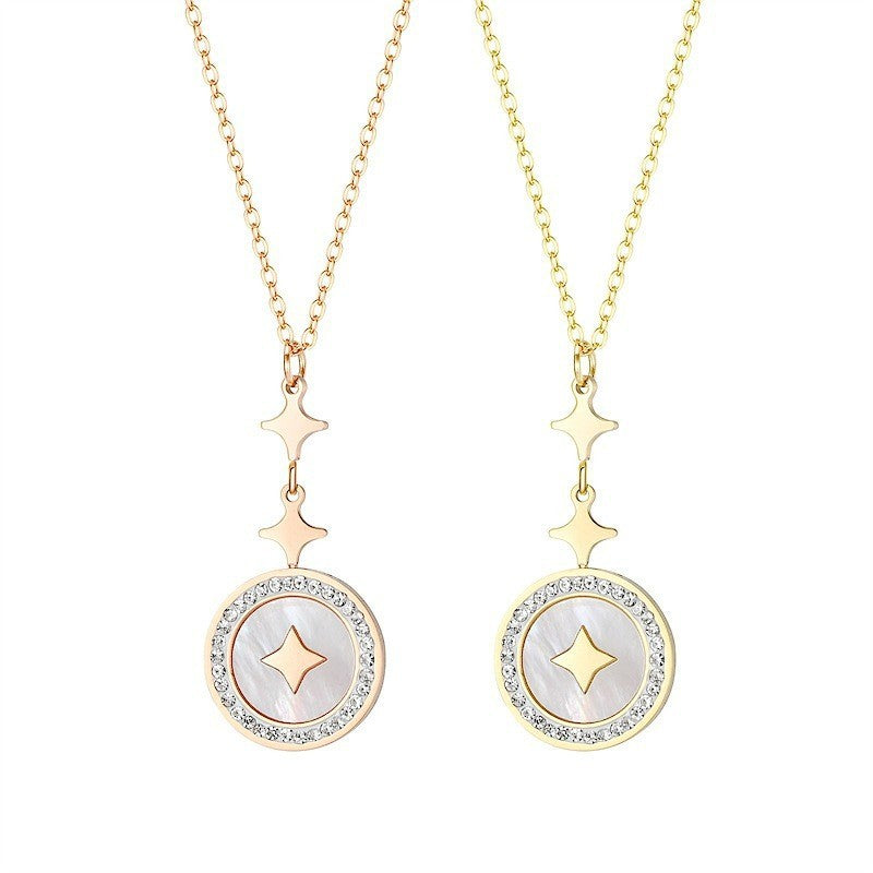 Rose Gold Star Necklace for Women