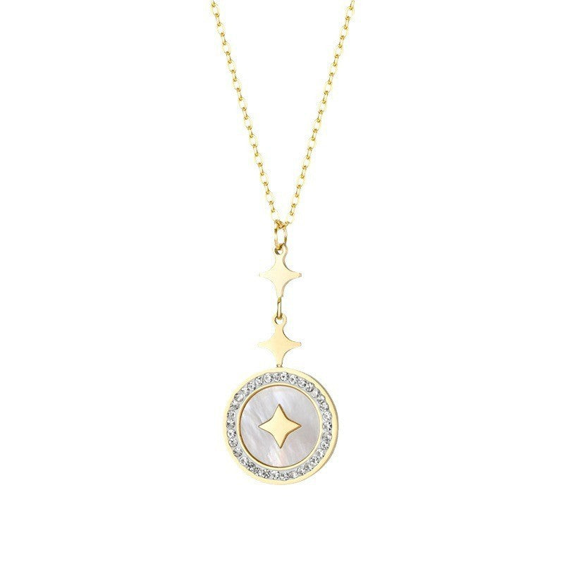 Rose Gold Star Necklace for Women