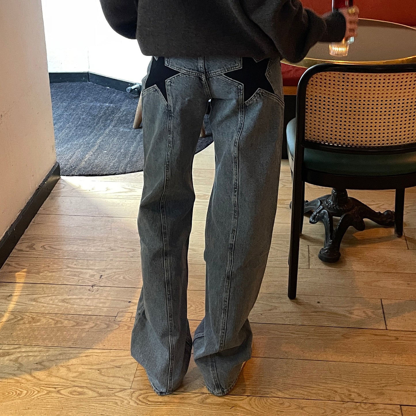 Retro Star Patchwork Jeans